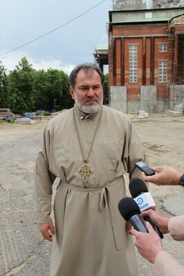 Председатель Строительного отдела Пензенской епархии ответил на вопросы журналистов о ходе строительства Спасского кафедрального собора