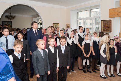 В Пензенской православной гимназии прошел праздничный молебен по случаю годовщины со дня основания