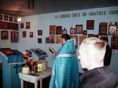 В праздник Крещения Господня протоиерей Антоний Шварев освятил воду в ИК-7