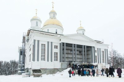 Пензенским журналистам рассказали о строительстве Спасского кафедрального собора
