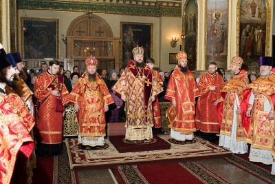 В день чествования Собора новомучеников и исповедников Церкви Русской митрополит Серафим принял поздравления с днем Ангела