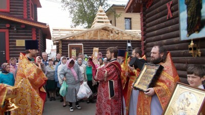 Престольный праздник в храме в честь святого великомученика Георгия Победоносца в Бессоновке