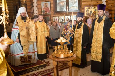 В канун Недели 14-й по Пятидесятнице митрополит Серафим совершил всенощное бдение в Благовещенской церкви Пензы
