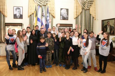Воины Патриотической Православной Дружины «Застава» приняли участие в молодежном брифинге