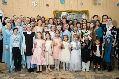 В епархиальном управлении успешно прошла премьера музыкального рождественского спектакля «Снежная королева»