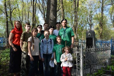 Добровольцы 23 отряда «Малахов Курган» почтили память земляков-участников I мировой войны