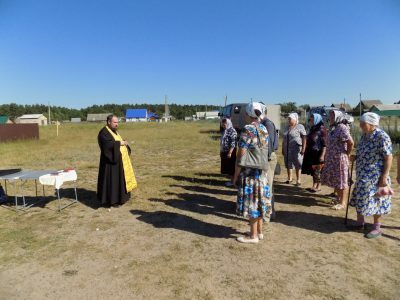 В селе Пазелки состоялась выездная Божественная литургия