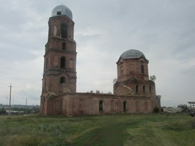 В разрушенном Казанском храме села Богородское совершено первое богослужение