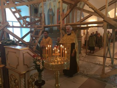Канун дня памяти святых благоверных князей Петра и Февронии в Димитриевском храме г. Каменки