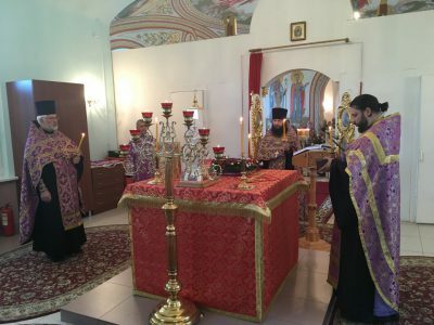 Канун Воздвижения Честного и Животворящего Креста Господня в Димитриевском храме города Каменки
