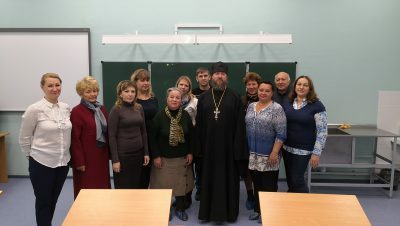 Священник Андрей Поляков встретился с учащимися гимназии №66