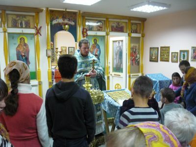 В Мокшанском детском доме-интернате для умственно отсталых детей состоялась Божественная литургия