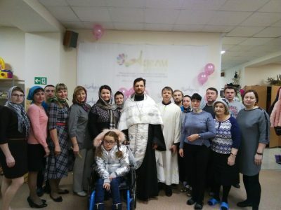 Священник посетил физкультурно-оздоровительный центр для людей с ограниченными возможностями