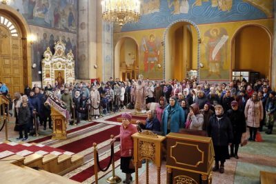 В Неделю 15-ю по Пятидесятнице митрополит Серафим совершил Литургию в Вознесенском кафедральном соборе Кузнецка