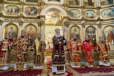 Митрополит Серафим поздравил митрополита Саратовского и Вольского Лонгина с Днем тезоименитства