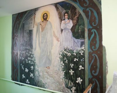 Митрополит Серафим совершил освящение фрески XIX века после реставрации