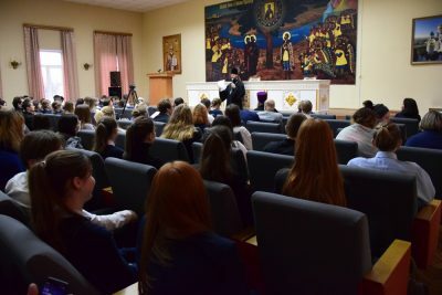 Руководитель издательского отдела Евгений Белохвостиков выступил на конференции в Угрешской семинарии