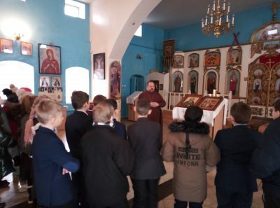 Покровский храм г. Городище посетили учащиеся общеобразовательной школы