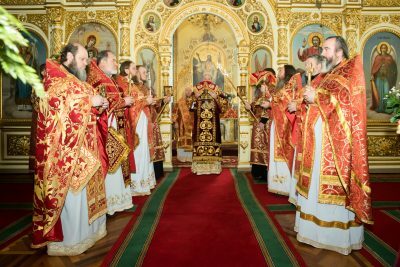 В день празднования Собора новомучеников и исповедников Церкви Русской митрополит Серафим принял поздравления с днем Ангела