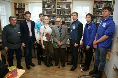 Участники молодежного общества «Покров» встретились с ветераном Великой Отечественной войны Александром Балакшиным