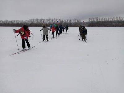 Добровольцы организации «Русь» совершили «Ледяной поход» в память Кубанского Ледяного похода Белой армии