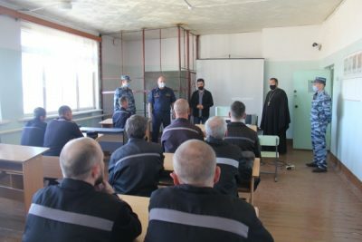 Священник принял участие в мероприятии по борьбе с терроризмом в ИК-7