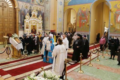Митрополит Серафим возглавил праздничное богослужение в престольный праздник Вознесенского кафедрального собора Кузнецка