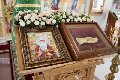 В канун дня памяти Иоанна Оленевского митрополит Серафим совершил малую вечерню с акафистом святому на его малой родине
