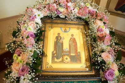 В день престольного праздника митрополит Серафим совершил литургию в храме во имя Петра и Февронии Муромских в Пензе
