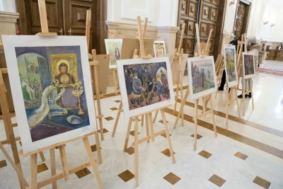 В Пензе открылась выставка детского рисунка «Святой благоверный князь Александр Невский»