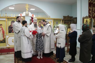 В день отдания праздника Крещения Господня митрополит Серафим совершил литургию в Богоявленском храме г. Пензы