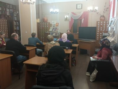 В библиотеке им. В.Г. Белинского прошел православный лекторий на тему: «Лазарева суббота. Вход Господень в Иерусалим»