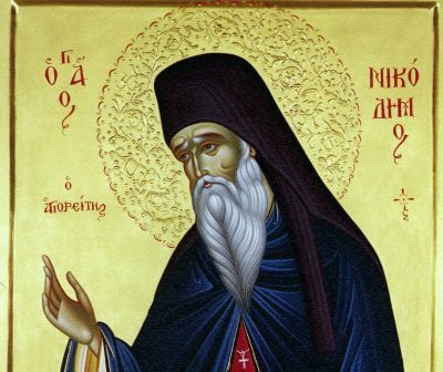 В день памяти преподобного Никодима Святогорца митрополит Серафим совершил утреню и литургию в скиту поселка Подлесный