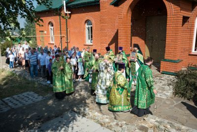 В день престольного праздника митрополит Серафим совершил литургию в Пименовской церкви села Алферьевка