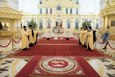 В канун Недели по Рождестве Христовом митрополит Серафим совершил всенощное бдение в Спасском кафедральном соборе
