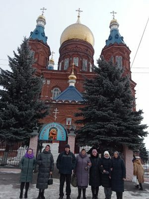 Паломники посетили пещерный монастырь Казанской Алексиево-Сергиевской пустыни в Сазанье