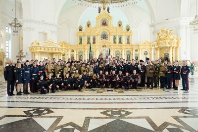 В Спасском кафедральном соборе состоялась церемония верстания казаков