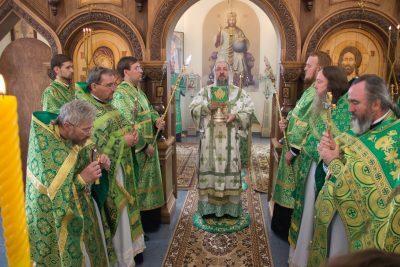 В день престольного праздника митрополит Серафим совершил литургию в Пименовской церкви села Алферьевка