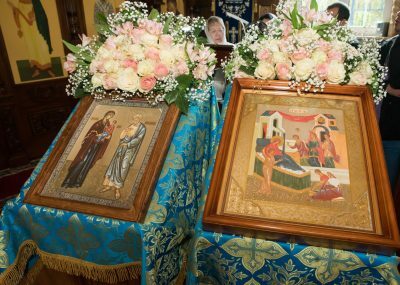 В день памяти праведных Богоотец Иоакима и Анны митрополит Серафим совершил литургию во Владимирском храме Пензы