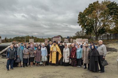 Впервые за 89 лет на месте Воскресенского храма в селе Воскресеновка совершена литургия