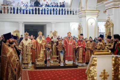 Митрополит Серафим принял участие во всенощном бдении в Спасо-Вознесенском кафедральном соборе Ульяновска