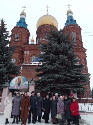 Состоялось паломничество в пещерный монастырь Казанской Алексиево-Сергиевской пустыни в Сазанье