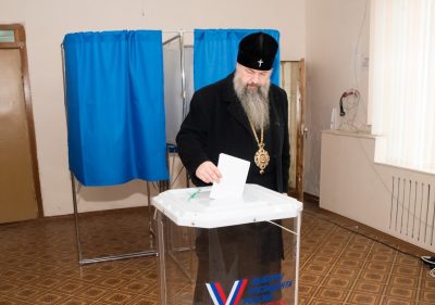 Митрополит Серафим принял участие в выборах Президента России