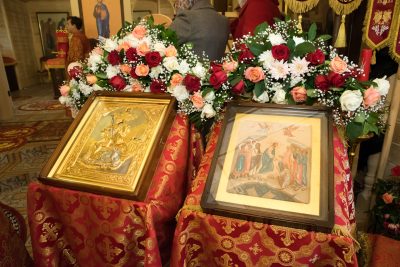 В Светлый понедельник митрополит Серафим совершил литургию в храме великомученика Георгия Победоносца в р/ц Бессоновка