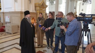 Состоялась пресс-конференция, посвященная росписи Спасского кафедрального собора