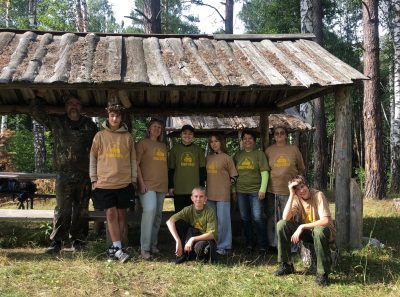 Отряд краеведов «Пешая слобода» совершил трудовой выход на Золотаревское городище