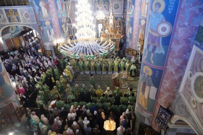 Митрополит Серафим принял участие в соборном архиерейском богослужении в Серафимо-Дивеевском монастыре