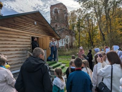 Воспитанники воскресных школ Мокшанского района вновь посетили село Елизино