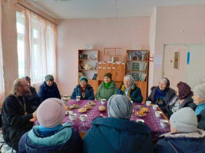 Иеромонах Антоний (Умнов) рассказал жителям села Большие Хутора о святителе Спиридоне Тримифунтском