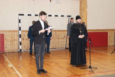 Протоиерей Антоний Шварев принял участие в открытии спартакиады допризывной молодежи г. Пензы